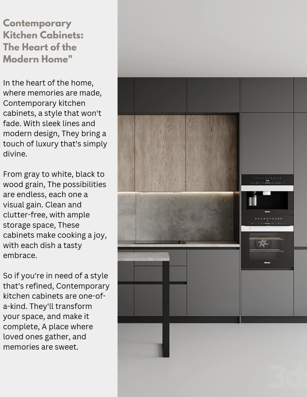 Catalog page — finishes and colours